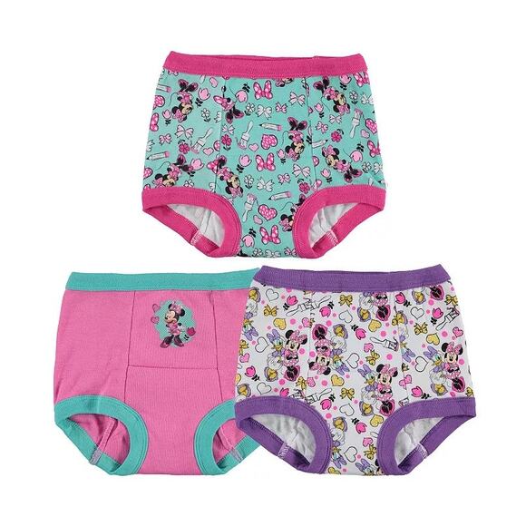 Disney Minnie Mouse Toddler Girl 3-Pk Training Pants  2T   Stocking Stuffer - Picture 1 of 1